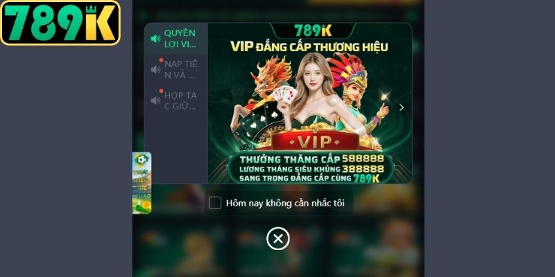 Giá trị khi đăng ký tại 789K