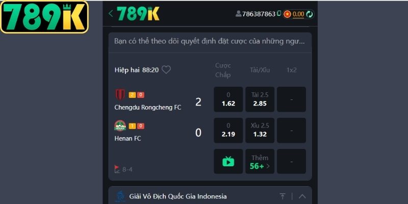Tỷ lệ kèo cược hấp dẫn