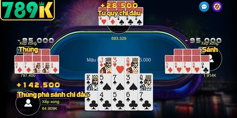 Nghệ thuật áp dụng Mậu Binh 789K với thùng phé thủ